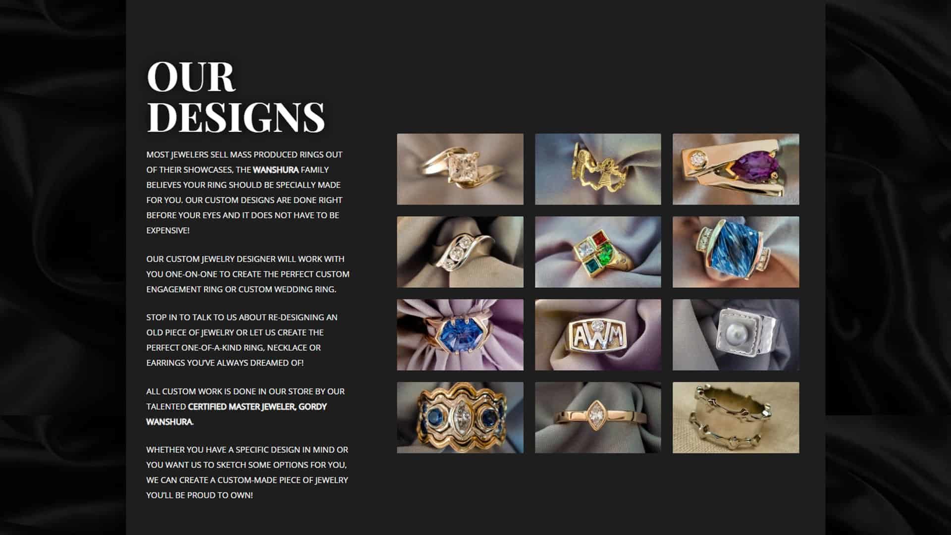 Wanshura Jewelers Website Launch