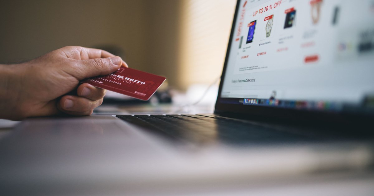 Customer credit card purchase on an eCommerce enabled website